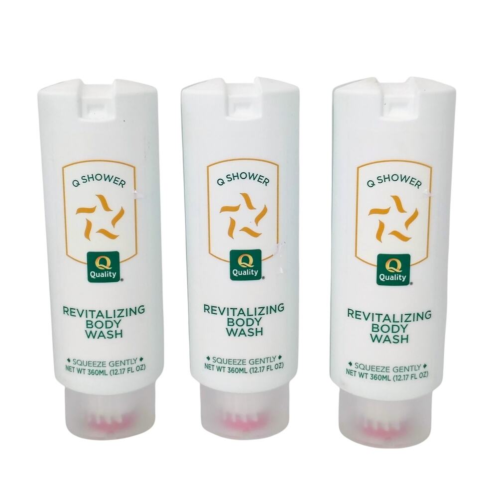 Quality Inn Q Shower Revitalizing Body Wash Hotel 12.1 oz. NEW Lot of 3